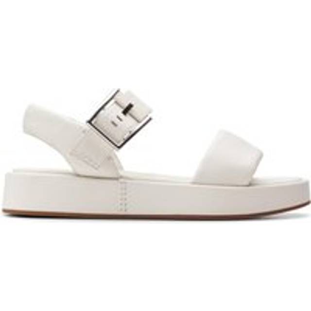 Alda Strap Leather Sandals - White - 38 (5)