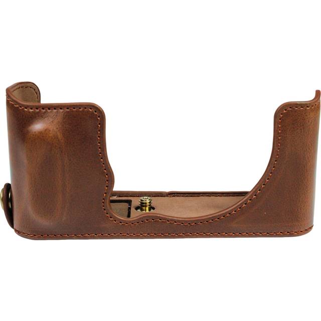 Half-shell camera bag fujifilm x-e4 case synthetic leather coffee cc1864c
