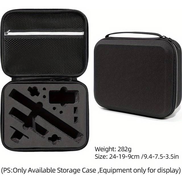 TEMU Dji Action 4/3 Sports Camera Case - Eva Travel Bag With Shockproof Protection, Portable Handbag For Photography & Video Equipment