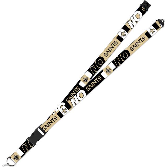 "Rico Industries NFL Football New Orleans Saints 19"""""""" x 1"""""""" Premium Unisex-Adult Safety Breakaway Lanyard - Flash"