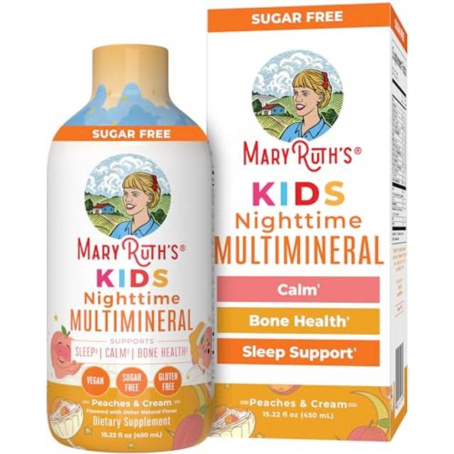 MaryRuth's  Kids Nighttime Multimineral  Peaches & Cream  15.22 fl oz (450 ml)