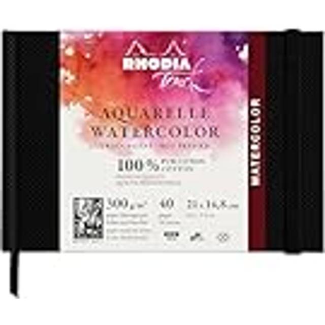 Rhodia Touch : Watercolour Book : 100% Cotton : A5 Landscape : 20 Sheets : 300gsm : Hot Pressed