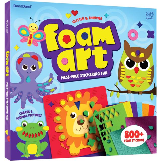Foam Sticker Art Craft for Kids - Toddler Arts and Crafts for Kids Ages 3-4 3-5 4-6 - Kids Toddlers Activities for Kids Ages 3-5 - 4 Year Old Boy Birt