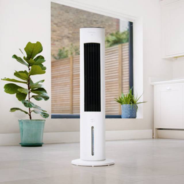 Pro Breeze Evaporative Tower Air Cooler 5L - White - 102.5 x 31 x 31cm