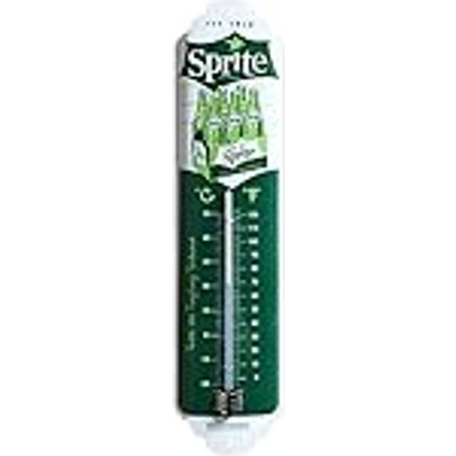 Nostalgic-Art Analog termometer i retrostil, Sprite – Six-Pack – Presentidé som bartillbehör, av metall, Deko vintagedesign, 6,5 x 28 cm