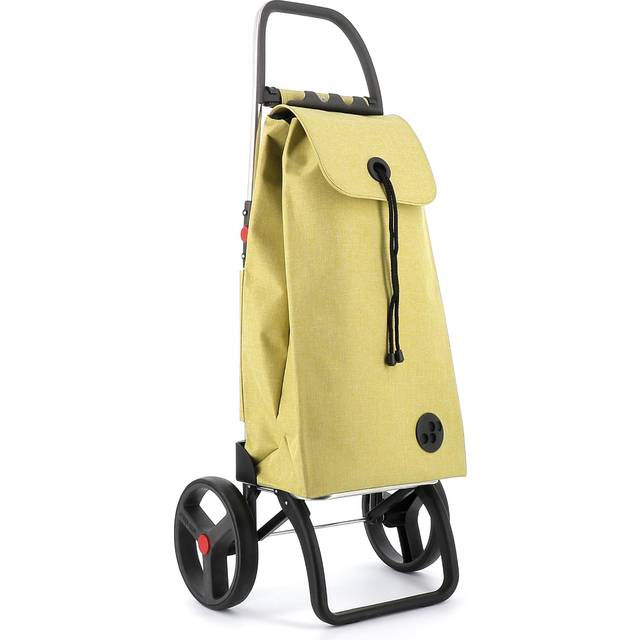 Foldable Grocery Shopping Cart with Wheels | Collapsible Personal Folding Cart for Groceries | Durable & Portable | Lime
