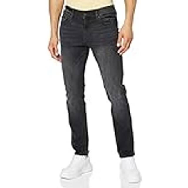 True Religion Mens Midnight Rider Blk Wash Rocco Mid-rise Relaxed-fit Jeans 29