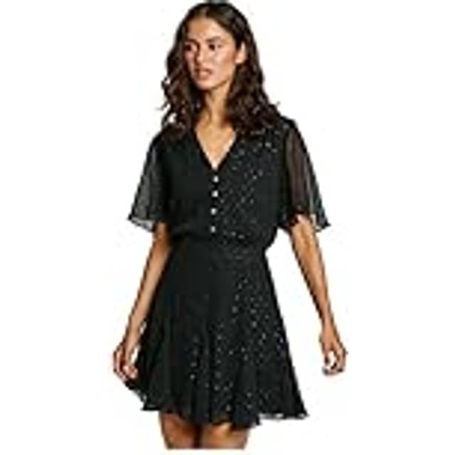 Pepe Jeans for woman. PL953647 Short dress Anubis black (XL), Casual, Polyester, Short sleeve