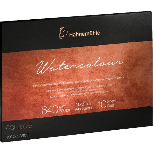 Hahnemühle Watercolour Blocks - 640gsm/300Ibs - 10 Sheets - 30x40cm