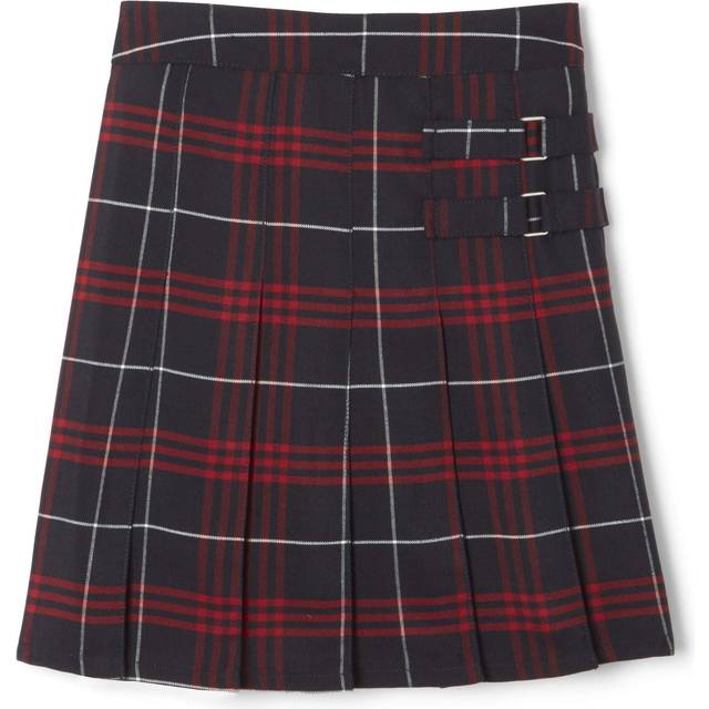 French Toast Girls Adjustable Waist Pleated-front Two-tab Scooter Skir