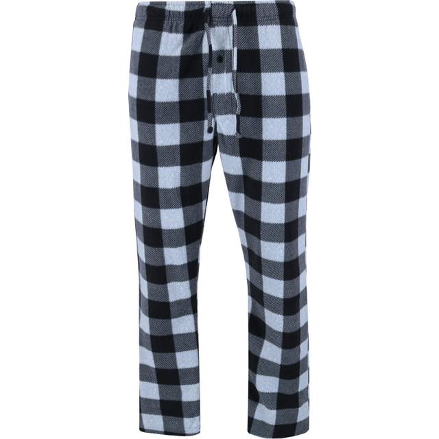 Hanes Men&#39;s Big and Tall Fleece Pajama Pants - Grey Buffalo Plaid 3XL (3XL)