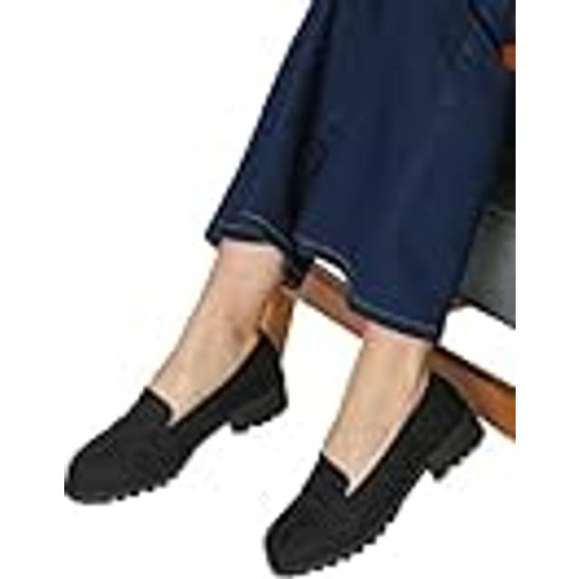 Womens Wide Fit Leoni Chunky Loafers - Natural Black - 9