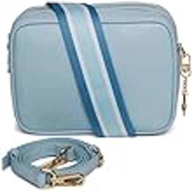 Pastel Soho Dual Compartment Camera Crossbody Bag - Baby Pink - One Size