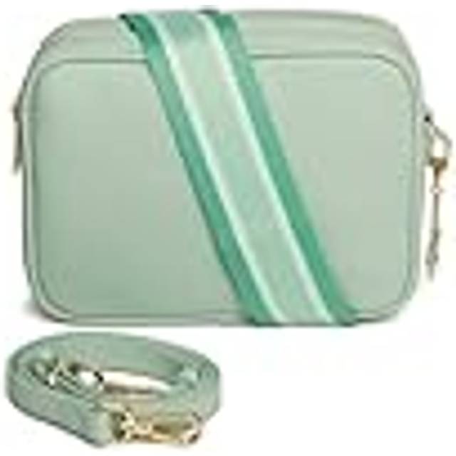 Pastel Soho Dual Compartment Camera Crossbody Bag - Mint - One Size