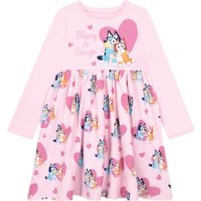 Bingo Long Sleeve Dress - Pink - 6-7 Years