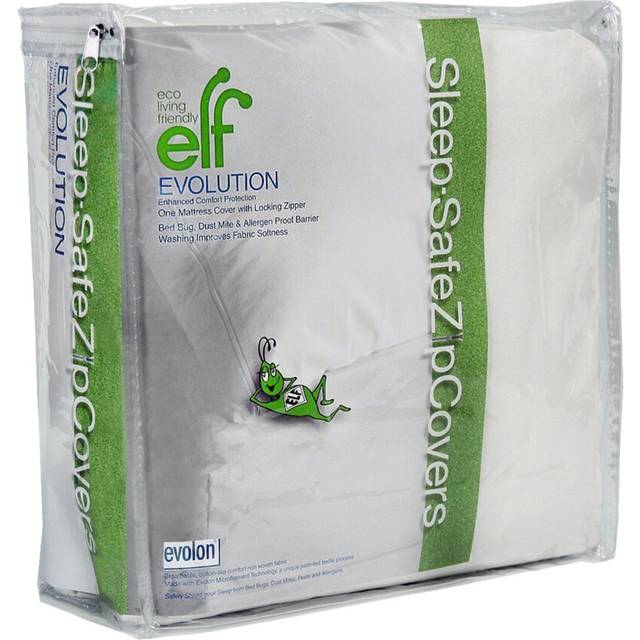 "Eco Living Friendly Evolon Mattress Protector | Zippered Mattress Encasement | Sleep Safe ZipCover 12"""""""" Cal King"
