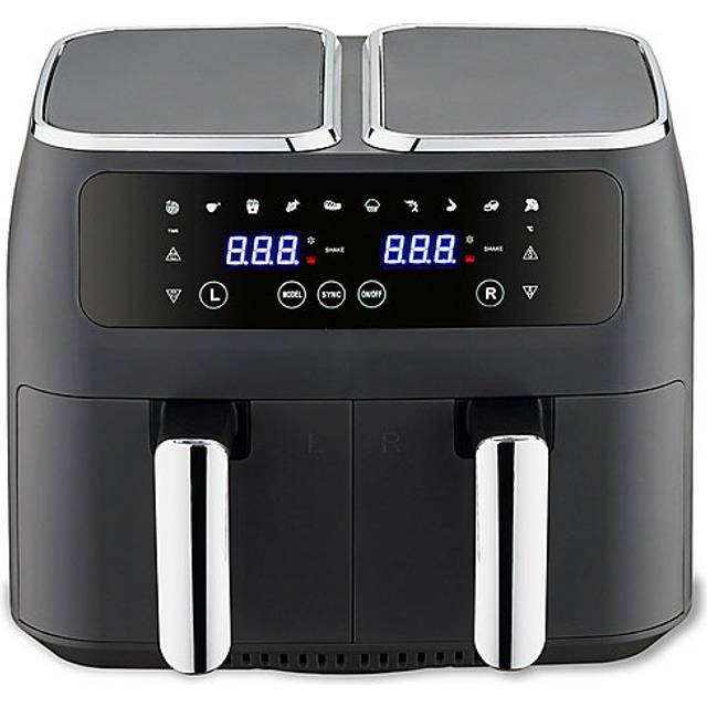 8L Family Size Digital Touch Screen Dual Basket Air Fryer | Wowcher