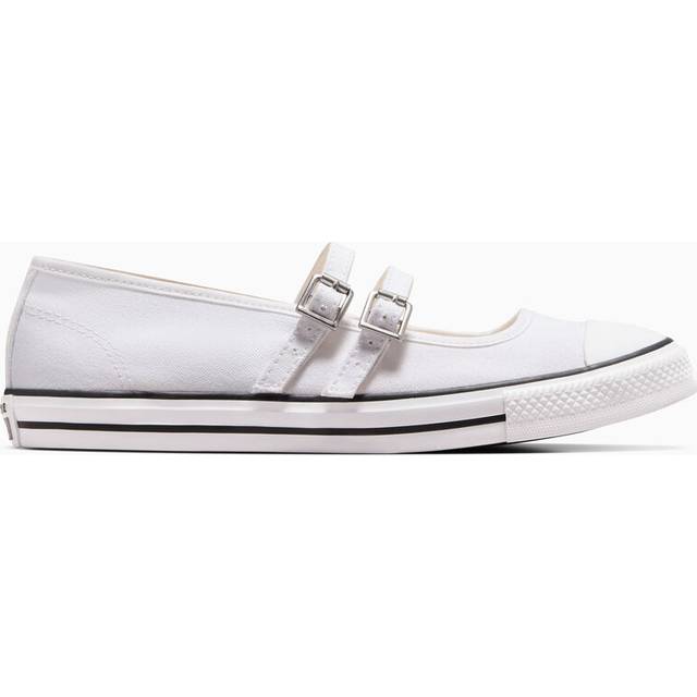 Converse – Chuck Taylor All Star – Vita, platta ballerinaskor i Mary Jane-stil-Vit/a