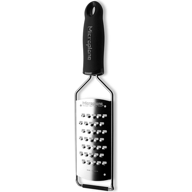 Microplane Gourmet Series Extra Coarse Grater Black FREE Slider Attachment Worth Â£6.95