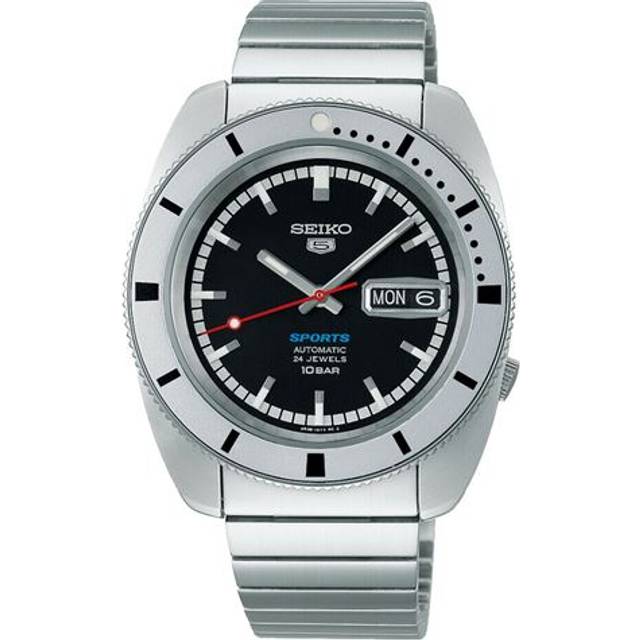 Seiko 5 Sports 'Pepper Black' 1968 Recreation Limited Edition Men's Bracelet Watch