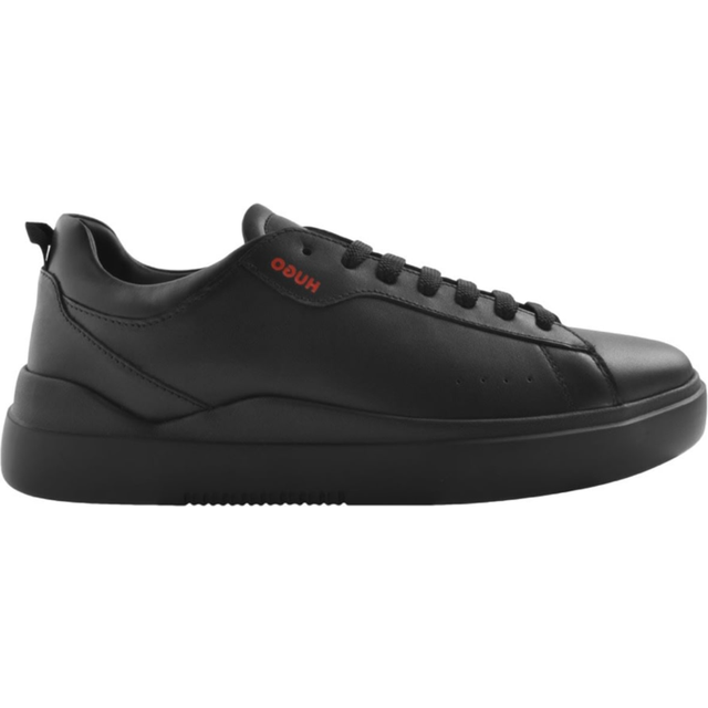 HUGO Blake Tenn sneakers för män av slätt läder med kupsulor storlek, svart, 42 EU