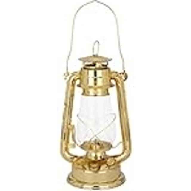 NKlaus Stormlykta fotogenlampa järn mässing 31 x 14 cm marin dekorativ brandhand 15003