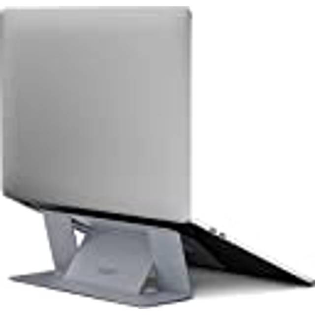 MOFT Laptopstativ, vikbart laptopstativ notebook-stativ med 2 justerbara vinklar, förbättra hållningen, kompatibelt med MacBook Air, MacBook Pro 11 tum – 16 tum, självhäftande – silver