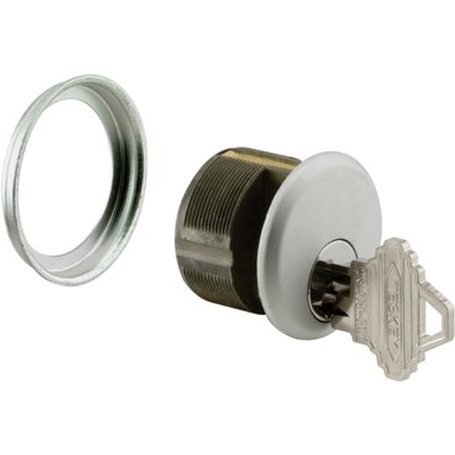 Prime-Line J 4512 Pressure Cast Zamak  Aluminum Finish Mortise Lock for Commercial Doors (Single Pack)