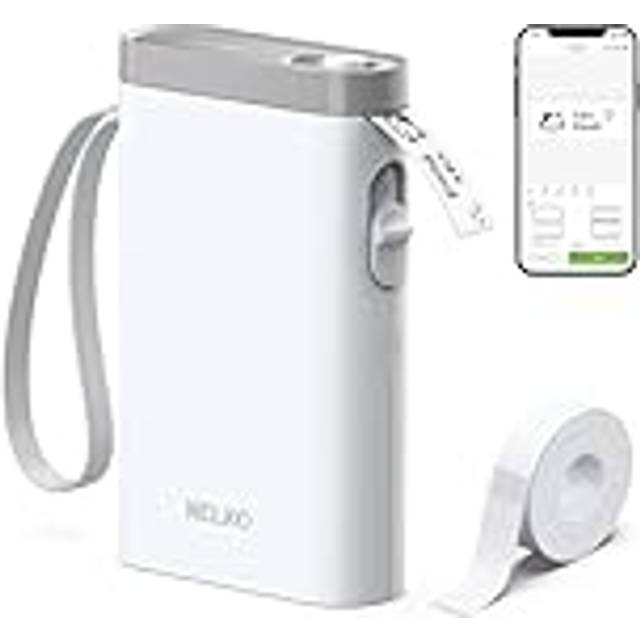 Nelko Label Maker Machine with Tape, P21 Portable Bluetooth Label Printer, Wireless Handheld Sticker Maker Mini Label Makers with Multiple Templates