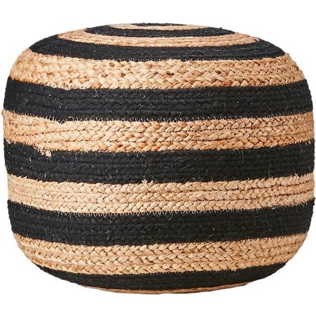 Affari of Sweden, JUNI sittpuff svart/natur