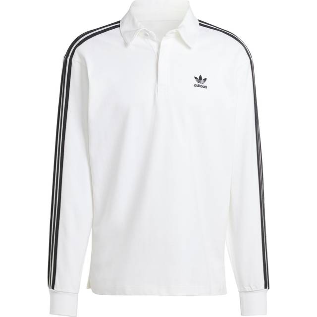 adidas Originals Mens Adicolor Rugby Polo - White, White, Size S, Men