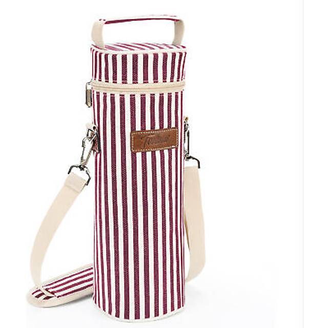 Tirrinia Single Wine Cooler Bags - Insulated & Padded Portable Wine Gift Tote Carrier for Travel  BYOB Restaurant  Wine Tasting  Party  Great Gift for