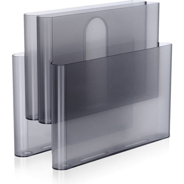 Kartell Translucent Four-pocket Plastic Magazine Rack 34.5cm