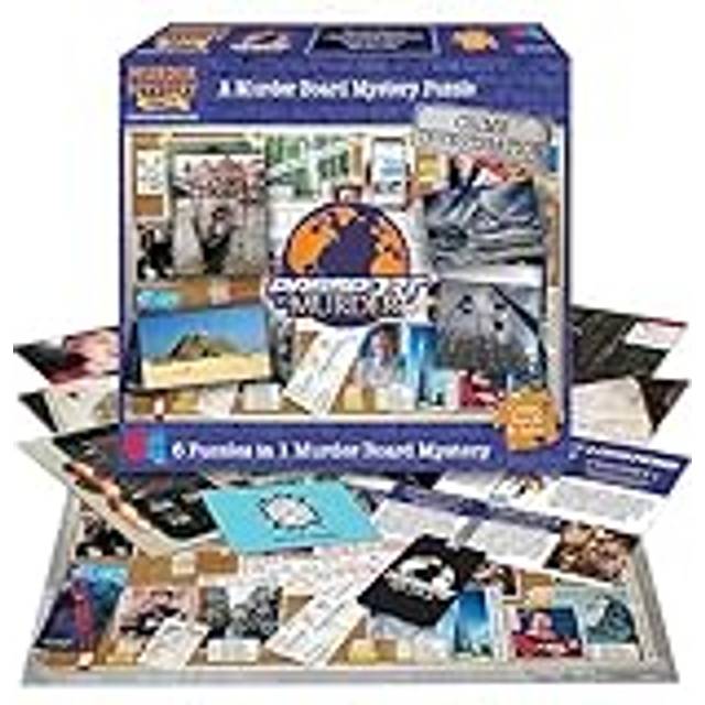 University Games Murder Mystery Jigsaw Puzzle Game-Passport To Murder -33273