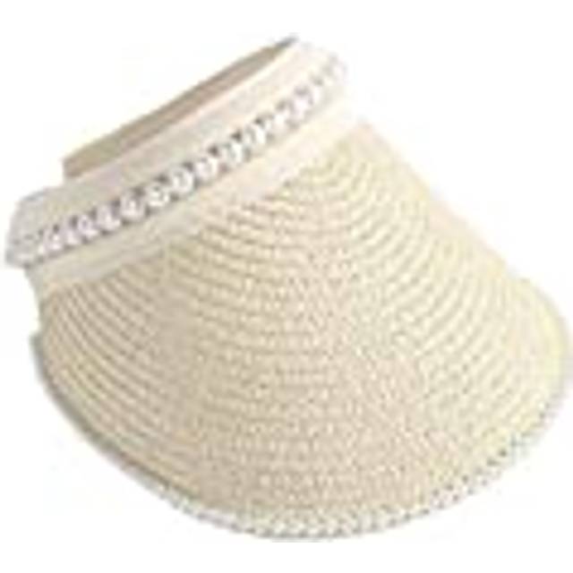 tinysiry Solhattar för kvinnor, sommar pannband hatt tom topp hatt utomhus stort brätte solskydd hatt resa solskydd hatt C