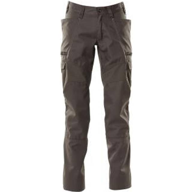 Mascot Trousers with Stretch Inserts and Thigh Pockets - Dark Anthracite 76C56 ( - dark anthracite