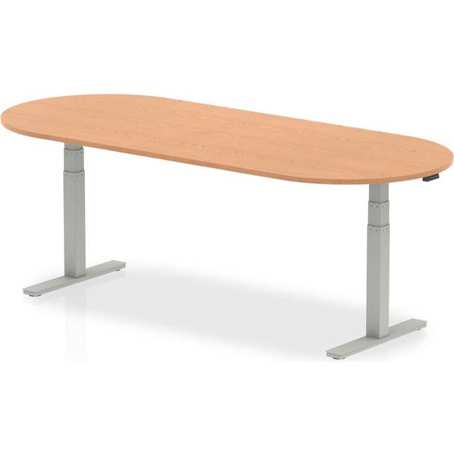 Racetrack Impulse Conference Table - Oak (131cm H x 180cm W x 100cm D)