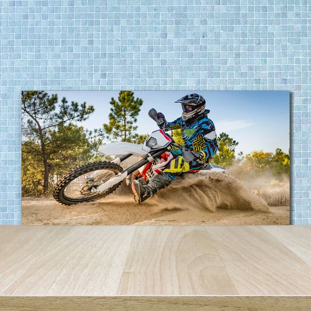 Splashback - Backsplash - Cooker Hob Wall Splashback - Kitchen Wall Panels - Heat Resistant - Toughened/Tempered Safety Real Glass - 100X50cm - Sport - Multicoloured (Kitchen)