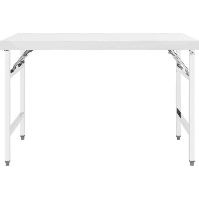 Bruckmann Folding Stainless Steel Camping Table (80cm H x 120cm W x 60cm D)