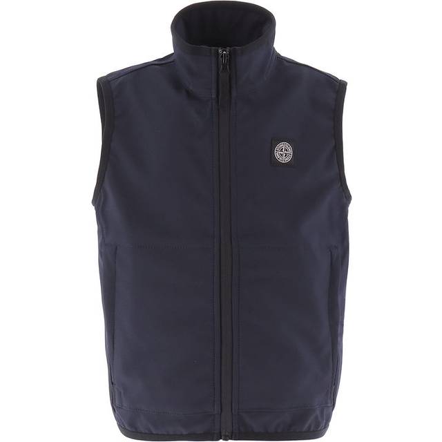 Stone Island Softshellväst - Marinblå - Stone Island - 10 år (140) - Softshell