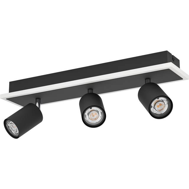 Eglo Rimbocchi 1 Black Steel Modern 3 Light Spotlight, Black