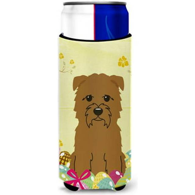 Caroline's Treasures Easter Eggs Glen of Imal Tan Michelob Ultra Hugger For Slim Cans  Slim Can  Multicolor