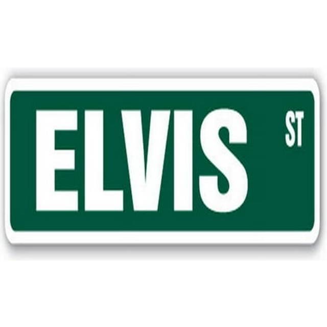 SignMission SS-ELVIS 18 in. Elvis Street Childrens Name Room Sign