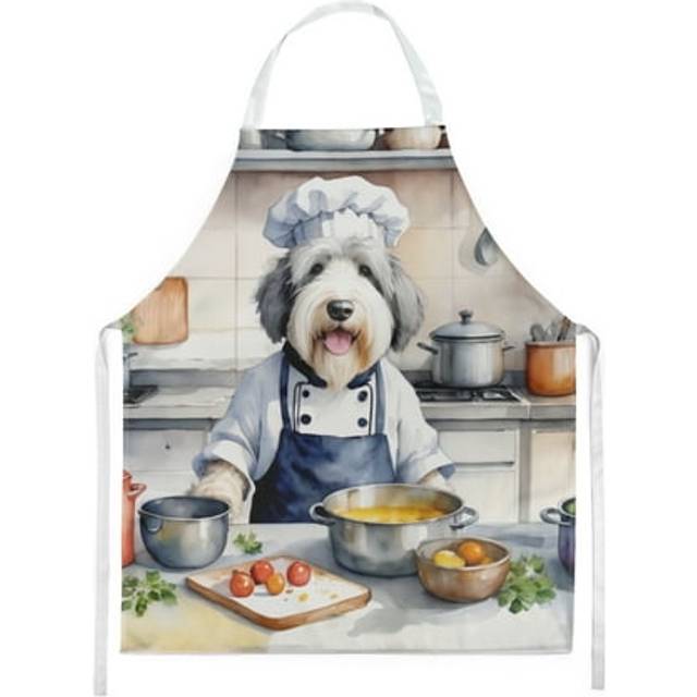 Carolines Treasures DAC6294APRON 30 x 27 in. Old English Sheepdog The Chef Apron