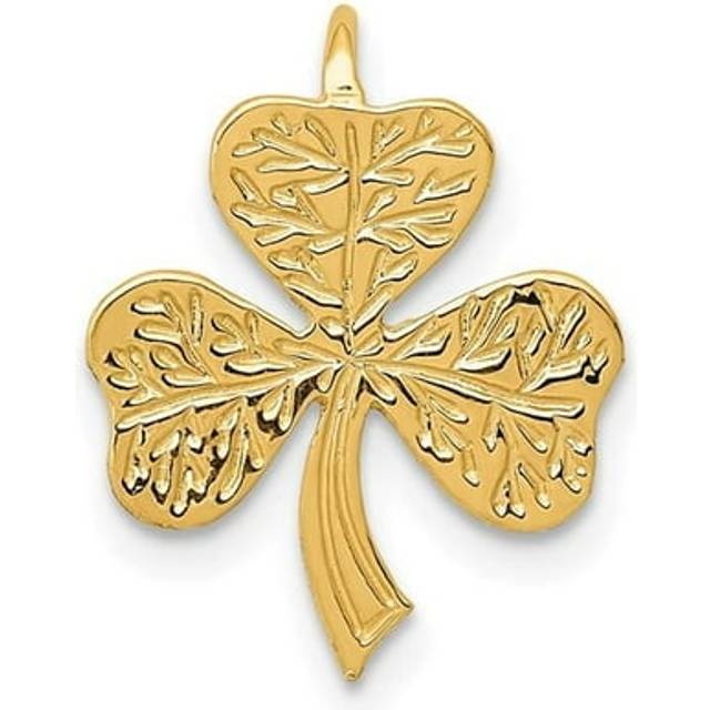 14K Shamrock Chain Slide Pendant