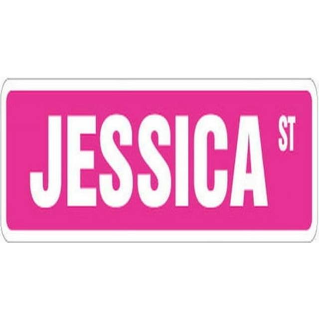 SignMission SS-Jessica 18 in. Jessica Street Childrens Name Room Sign