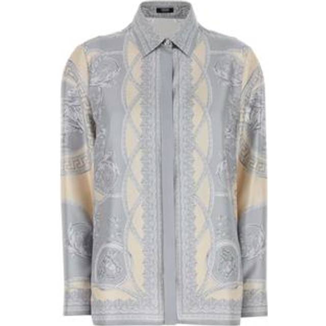 Versace Women's Silk Shirt in Printed | Size 40 | 10013601A13359 Color 5E450 (40)