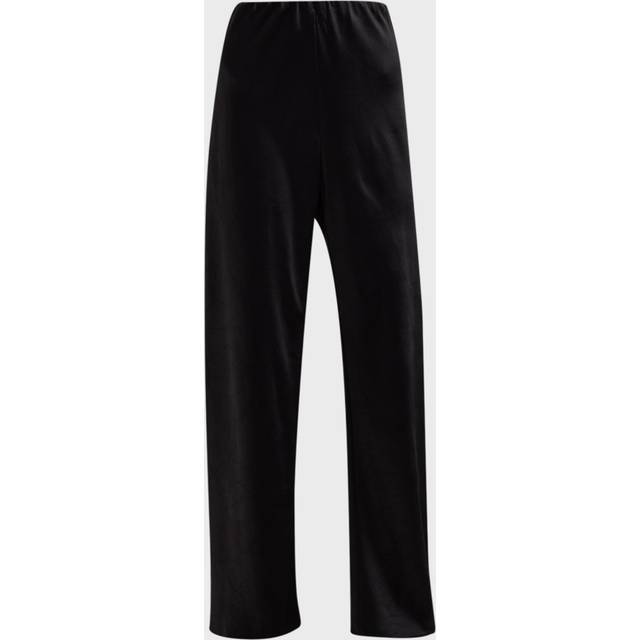 Fluid Bias-Cut Crushed Satin Pants - DK PACIFIC OPAL - Large