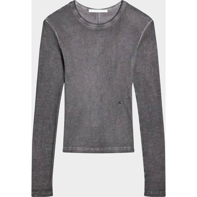 Long-Sleeve Garment-Dyed Tee - Gunmetal - X-Small