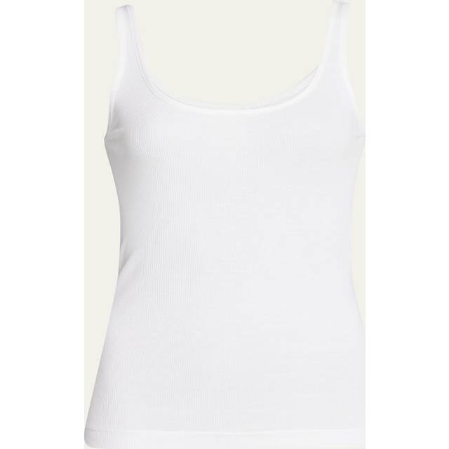 Scoop Neck Tank in White - M